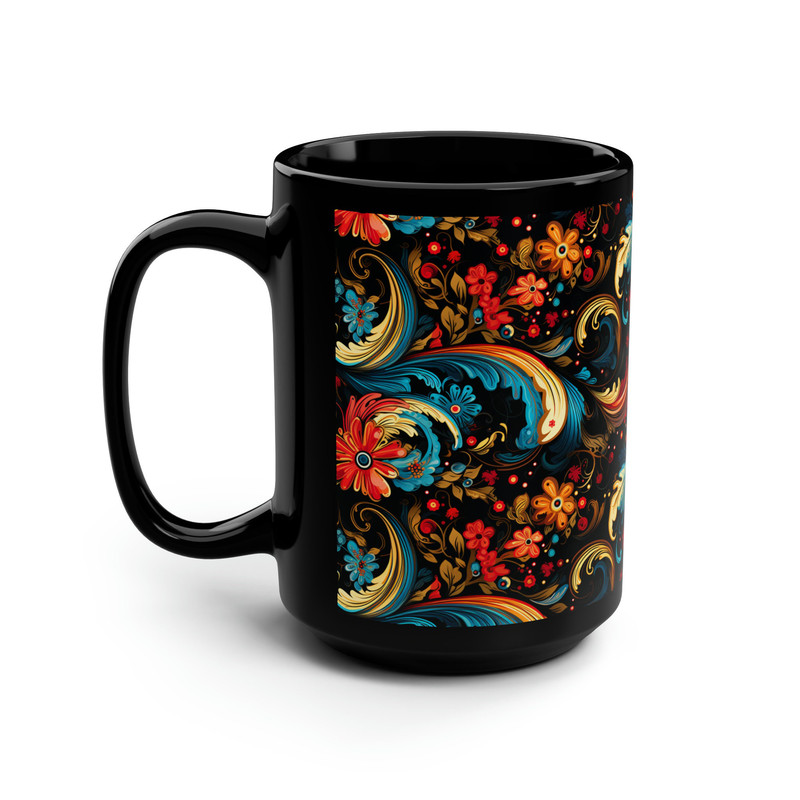 Christmas Punk Style Mug Paisley Coffee Cup Large Vintage Paisley Tea Cup Colorful Floral Vintage Cup Pretty Floral Gift For Her Floral Cup 4.jpg