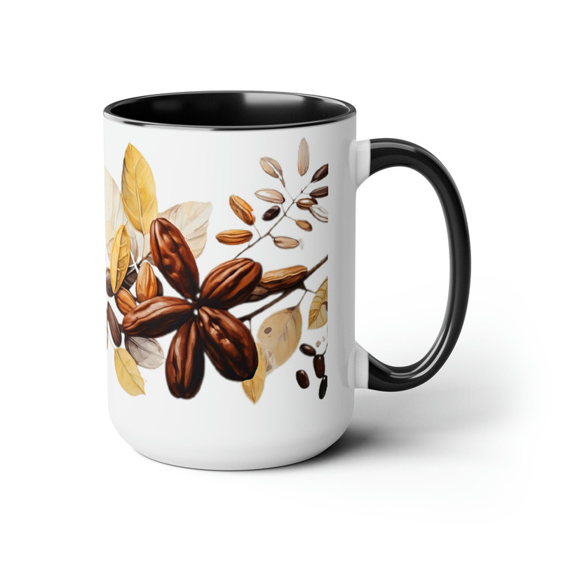 Coffee Lover Mug Elegant Coffee Beans Mug 15oz Large Ceramic Coffee Lover Gift Mug Coffee Designs Mug Large Coffee Bean Tea Mug Gift For Her 5.jpg
