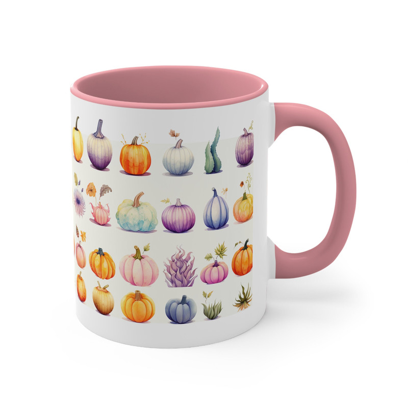 Cute Autumn Pumpkin Mug Seamless Pumpkin Pattern Mug Adorable Pumpkin Coffee Mug Cute Pumpkin Tea Cup 11oz Ceramic Cozy Fall Decor Pumpkin 3.jpg