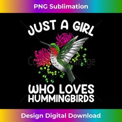 Cool Hummingbird For Women Girl Tropical Bird Watcher Birder - Luxe Sublimation PNG Download - Access the Spectrum of Sublimation Artistry