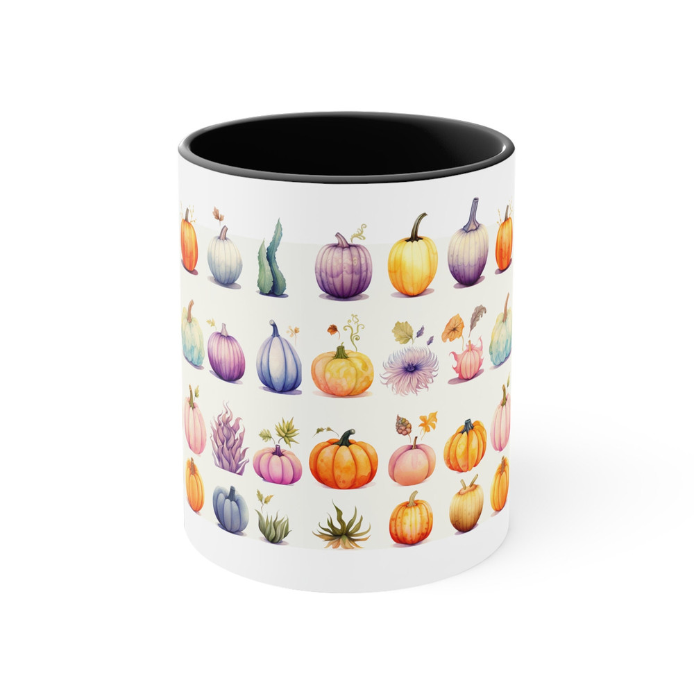 Cute Autumn Pumpkin Mug Seamless Pumpkin Pattern Mug Adorable Pumpkin Coffee Mug Cute Pumpkin Tea Cup 11oz Ceramic Cozy Fall Decor Pumpkin 5.jpg