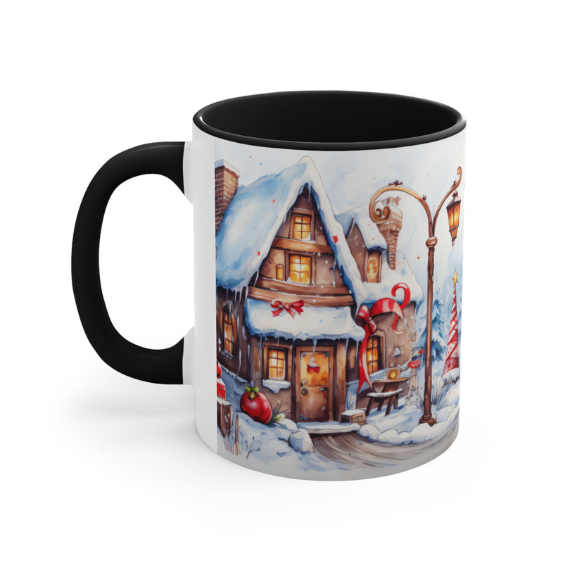 Cute Christmas House Mug Christmas Village Coffee Cup Adorable Holiday Home Mug Festive Town Scene Coffee Mug Cozy Winter Xmas Village Cup 7.jpg