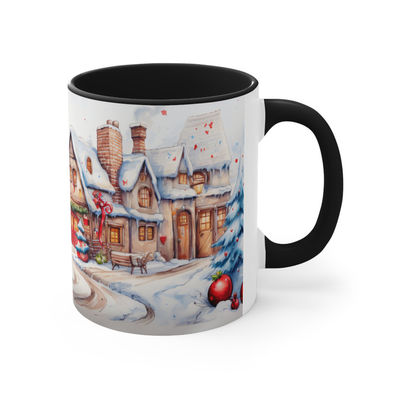 Cute Christmas House Mug Christmas Village Coffee Cup Adorable Holiday Home Mug Festive Town Scene Coffee Mug Cozy Winter Xmas Village Cup 8.jpg