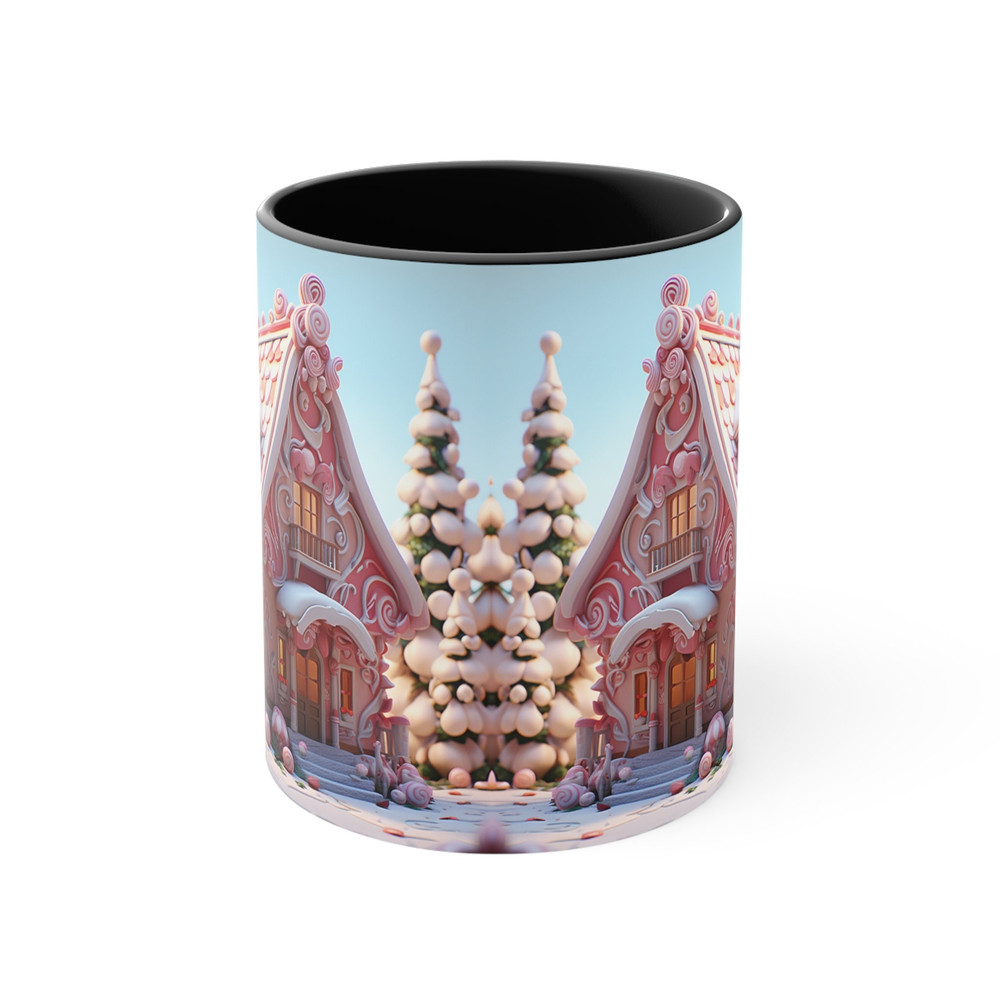 Cute Gingerbread House Mug Festive Holiday Coffee Mug Cute Christmas Tea Mug Holiday Decor Tea Coffee Cup Seasonal Holiday Gifts 11oz Mug 4.jpg