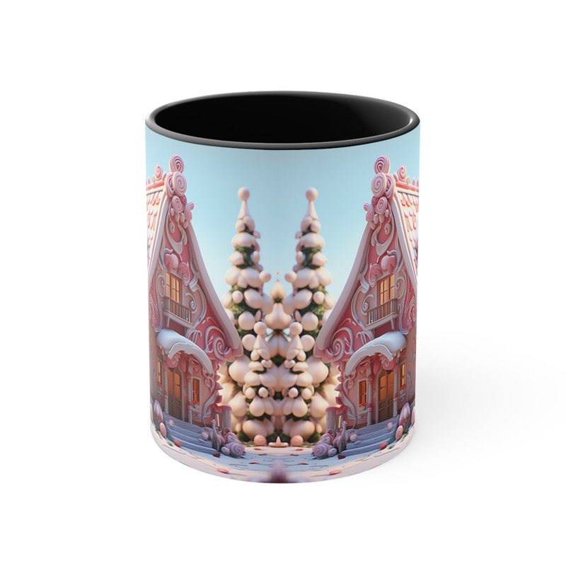 Cute Gingerbread House Mug Festive Holiday Coffee Mug Cute Christmas Tea Mug Holiday Decor Tea Coffee Cup Seasonal Holiday Gifts 11oz Mug 4.jpg