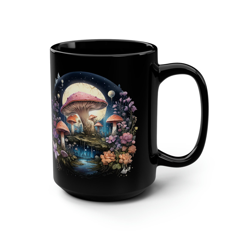 Cute Mushroom Moon Mug Mystical Moon Floral Cup Kawaii Magical Mushroom Coffee Cup Kawaii Enchanted Forest Cup Moon Aesthetic Cottagecore 1.jpg