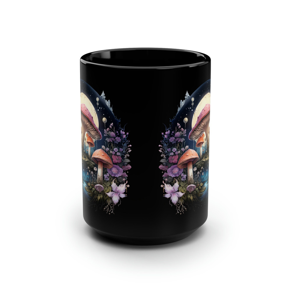 Cute Mushroom Moon Mug Mystical Moon Floral Cup Kawaii Magical Mushroom Coffee Cup Kawaii Enchanted Forest Cup Moon Aesthetic Cottagecore 6.jpg