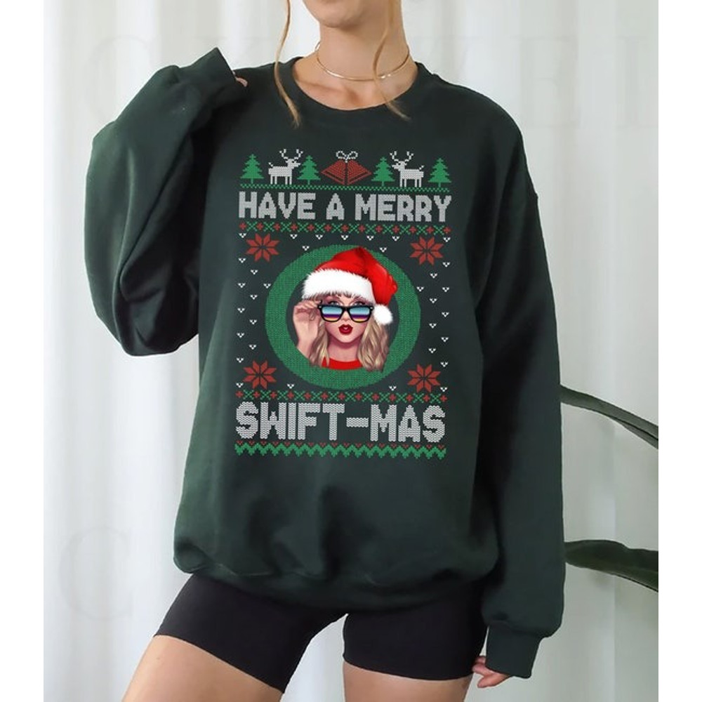 Have A Merry Swiftmas Sweatshirt,Ugly Merry Christmas Sweatshirt ,Tay-lor Family Shirt Gift TS Fan.jpg