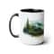 Evergreen Forest Mug Nature Landscape Coffee Mug Pine Trees Tea Mug Wilderness Retreat Drinkware Nordic Forest Coffee Cup Outdoor Adventure 2.jpg
