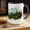 Evergreen Forest Mug Nature Landscape Coffee Mug Pine Trees Tea Mug Wilderness Retreat Drinkware Nordic Forest Coffee Cup Outdoor Adventure 5.jpg