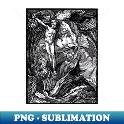 Perseus And The Sea Monster - PNG Transparent Digital Download File for Sublimation - Perfect for Personalization