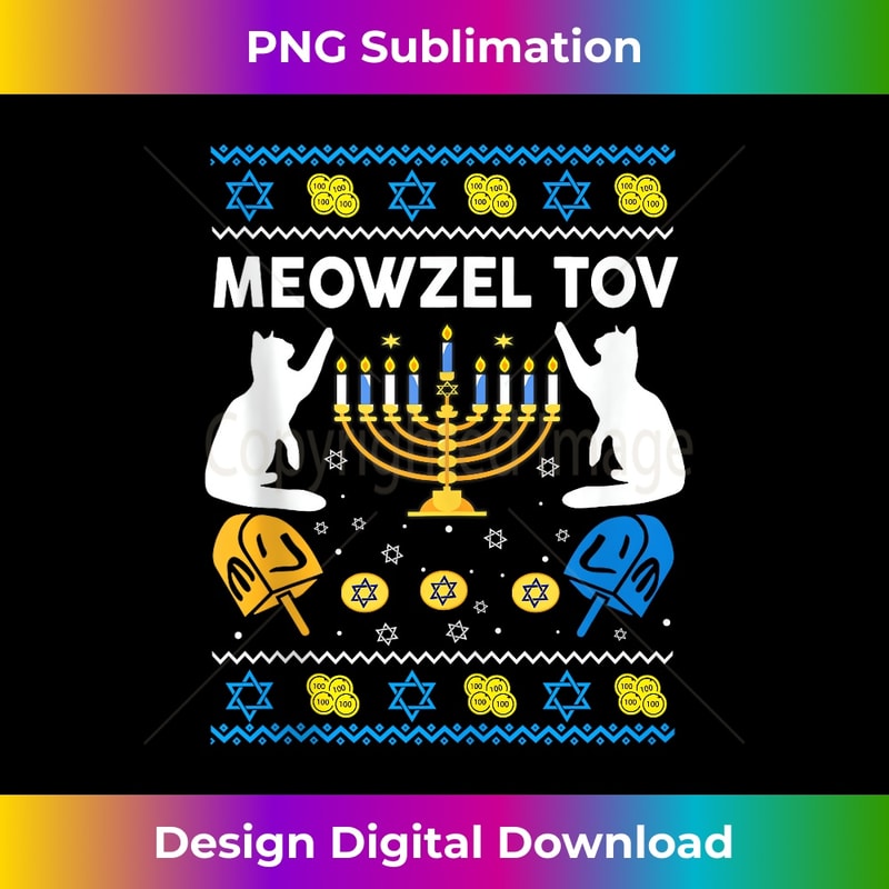 HF-20231122-4836_Hanukkah Cat Ugly Christmas Sweater Meowzel Tov Men Women Tank Top 1414.jpg