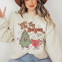 tis the season christmas sweatshirt, cute chritmas sweatshirt, christmas sweatshirt, holiday apparel, holiday apparel, i
