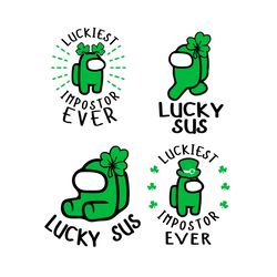 among us st patrick day bundle svg, trending svg, st patrick day svg, st patrick svg, st patrick day 2021, lucky charm s