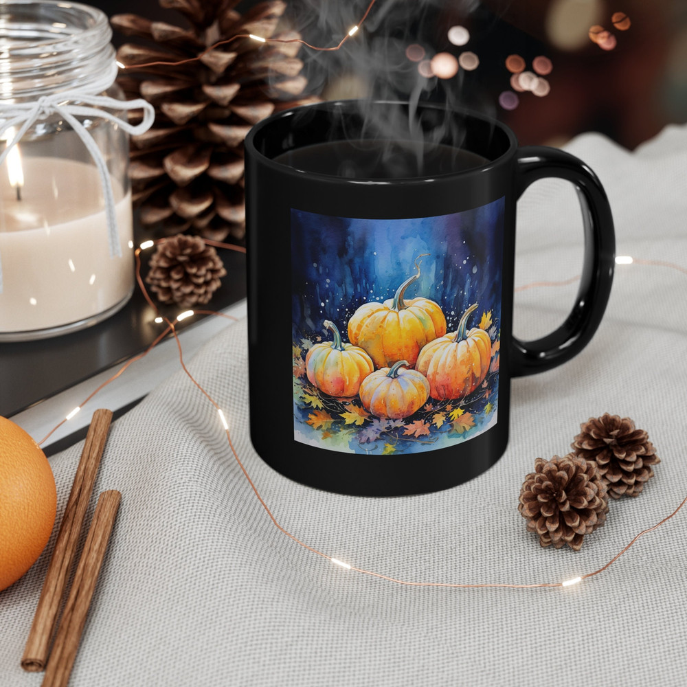 Fall Pumpkin Mug Watercolor Pumpkin Coffee Mug Fall Vibes Mug Fall Tea Cup Pumpkin Theme Mug Pumpkin Lover Mug Fall Inspired Mug 3.jpg