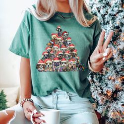 vintage christmas dogs t-shirt, christmas dogs t-shirt, christmas t-shirt, iprintasty christmas, christmas gift for dog