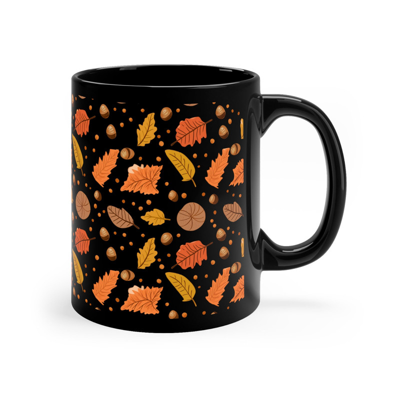 Fall Vibes Coffee Mug Fall Lover Gift Autumn Theme Coffee Mug Fall Leaf Pattern Mug Seasonal Coffee Cup Fall Season Mug Autumn Theme Mug 5.jpg