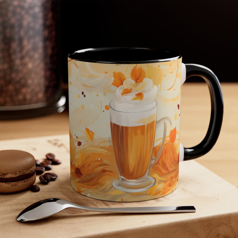 Fall Vibes Frappuccino Coffee Mug Fall Leaves Mug Pumpkin Spice Mug Seasonal Coffee Mug Fall Inspired Coffee Mug Fall Leaf Mug 2.jpg