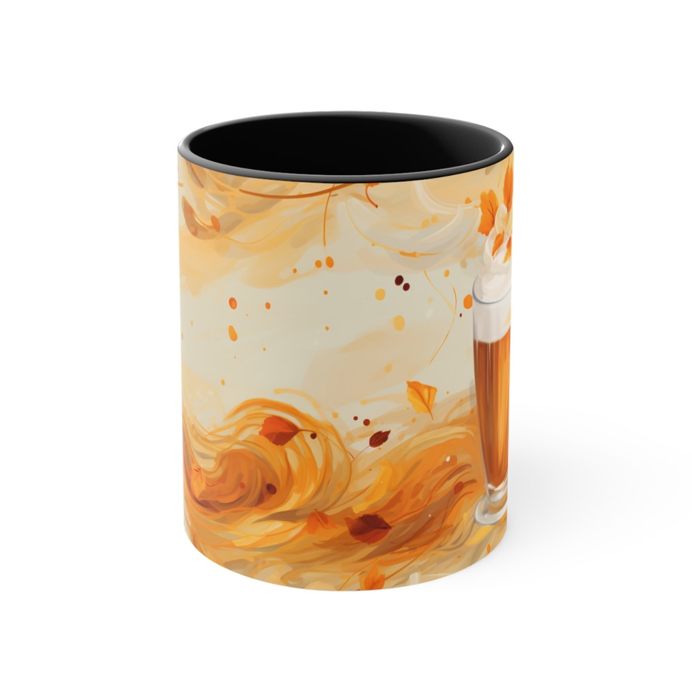 Fall Vibes Frappuccino Coffee Mug Fall Leaves Mug Pumpkin Spice Mug Seasonal Coffee Mug Fall Inspired Coffee Mug Fall Leaf Mug 3.jpg