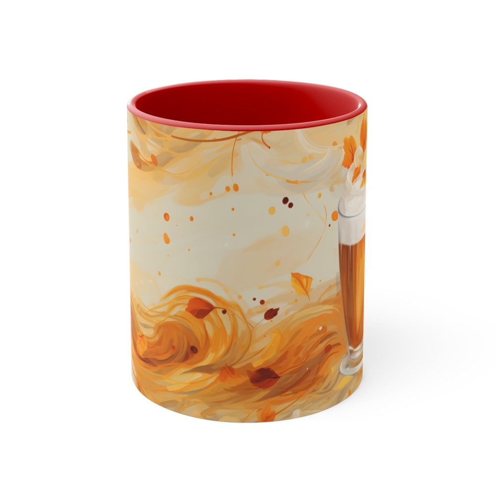 Fall Vibes Frappuccino Coffee Mug Fall Leaves Mug Pumpkin Spice Mug Seasonal Coffee Mug Fall Inspired Coffee Mug Fall Leaf Mug 6.jpg
