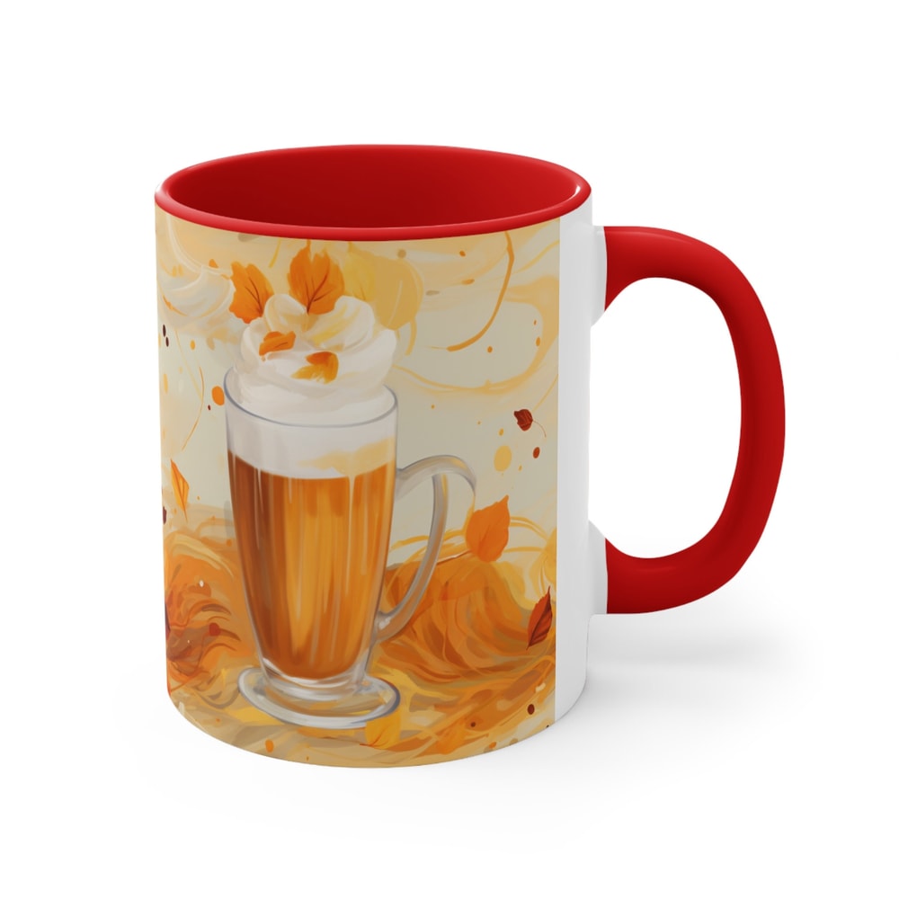 Fall Vibes Frappuccino Coffee Mug Fall Leaves Mug Pumpkin Spice Mug Seasonal Coffee Mug Fall Inspired Coffee Mug Fall Leaf Mug 8.jpg