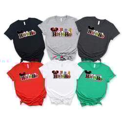 disney christmas shirt, xmas matching pajama, disneyland family shirt, disney couple tees, vacation shirt, mickey minnie