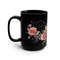 Feminine Rose Mug 15oz Botanical Rose Pattern Mug Mystical Rose Coffee Mug Botanical Rose Mug For Woman Large Black Rose Mug Floral Rose Cup 4.jpg