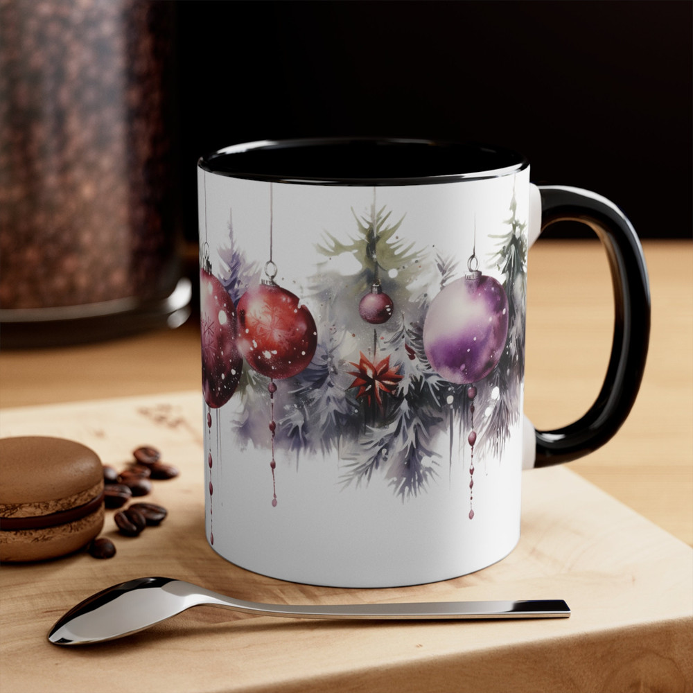 Festive Christmas Mug Holiday Cheer Coffee Cup Christmas Spirit Tea Mug Merry And Bright Drinkware Jolly Xmas Whimsical Festive Coffee Mug 5.jpg