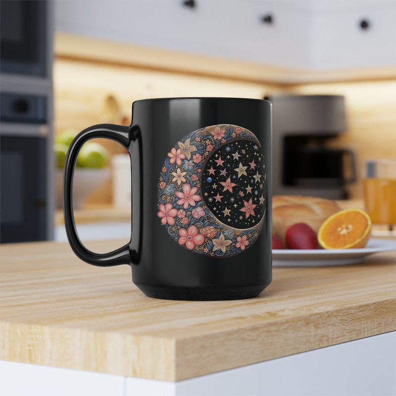Floral Moon Mug Mystical Aesthetic Tea Cup Enchanted Kawaii Mug Cottagecore Tea Mug Witchy Coffee Mug Cute Wiccan Mug Witchy Decor Wiccan 5.jpg