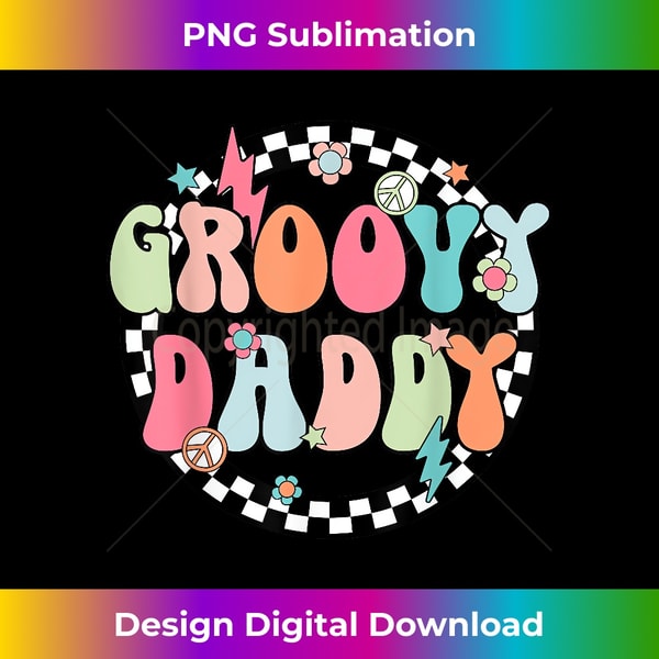 KV-20231122-7134_Retro Groovy Daddy Family Matching Birthday Party Checkered 2191.jpg