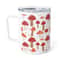 Insulated Red Mushroom Coffee Mug, 10oz Cute Mushroom Cottagecore Mug Insulated Mushroom Cup Kawaii Mushroom Mug Mushroom Travel Mug Gift 5.jpg