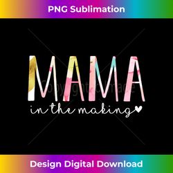 Mama in The Making Cute Floral Design Pregnancy Announcement - Luxe Sublimation PNG Download - Rapidly Innovate Your Artistic Vision
