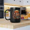 Large Floral Mushroom Mug Orange Mushroom Aesthetic Cup Large Botanical Mushroom Mug Orange Mushroom Coffee Cup 15oz Black Mushroom Mug 4.jpg