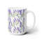 Lavender Flower Mug Purple Botanical Coffee Mug Purple Flower Pattern Tea Cup Lavender Wildflower Tea Mug Pressed Lavender Coffee Mug Gift 1.jpg