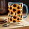 Large Sunflower Mug Sunflower Coffee Cup Yellow Flower Tea Mug Giant Sunflower Ceramic Coffee Mug Jumbo Sunflower Cup Large Floral Mug Gift 8.jpg