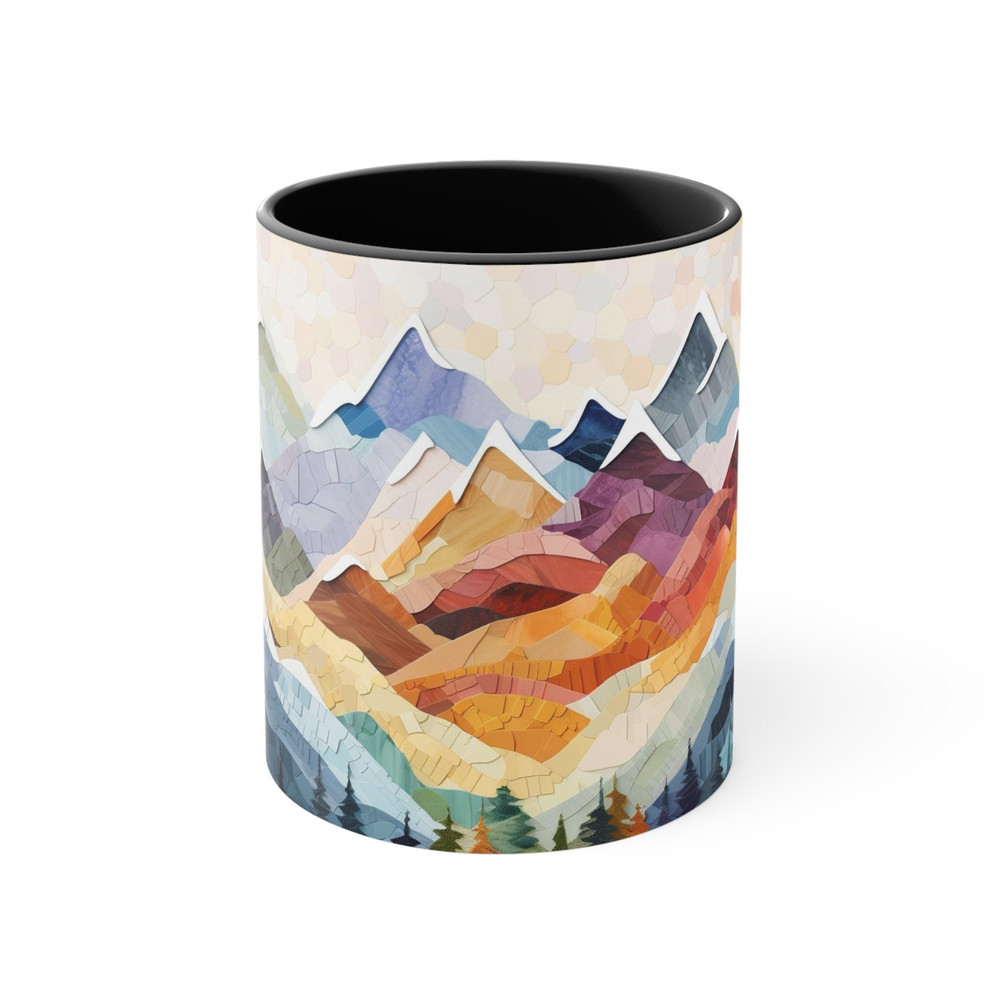 Mountain Nature Mug Nature Landscape Art Coffee Mug Nature Lover Gift Tea Mug 11oz Forest And Mountains Tea Cup 11oz Beautiful Outdoors Cup 2.jpg