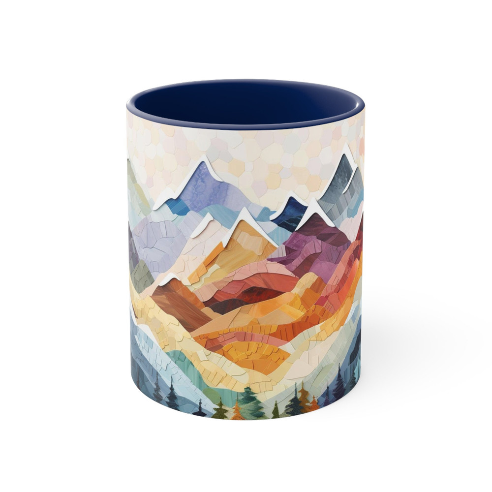 Mountain Nature Mug Nature Landscape Art Coffee Mug Nature Lover Gift Tea Mug 11oz Forest And Mountains Tea Cup 11oz Beautiful Outdoors Cup 6.jpg