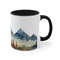 Mountains And Forest Mug 11oz Ceramic Mountain Landscape Illustration Coffee Mug Forest Landscape Tea Mug Outdoor Adventure Tea Cup Gift 4.jpg