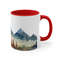 Mountains And Forest Mug 11oz Ceramic Mountain Landscape Illustration Coffee Mug Forest Landscape Tea Mug Outdoor Adventure Tea Cup Gift 8.jpg