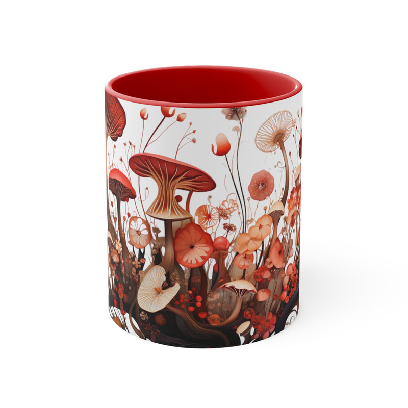 Mushroom Mug Botanical Boho Coffee Mug Botanical Mushroom Gifts Foraging Tea Cup Fungi Magic Tea Mug Cottagecore Mushroom Decor Mushroom Cup 3.jpg