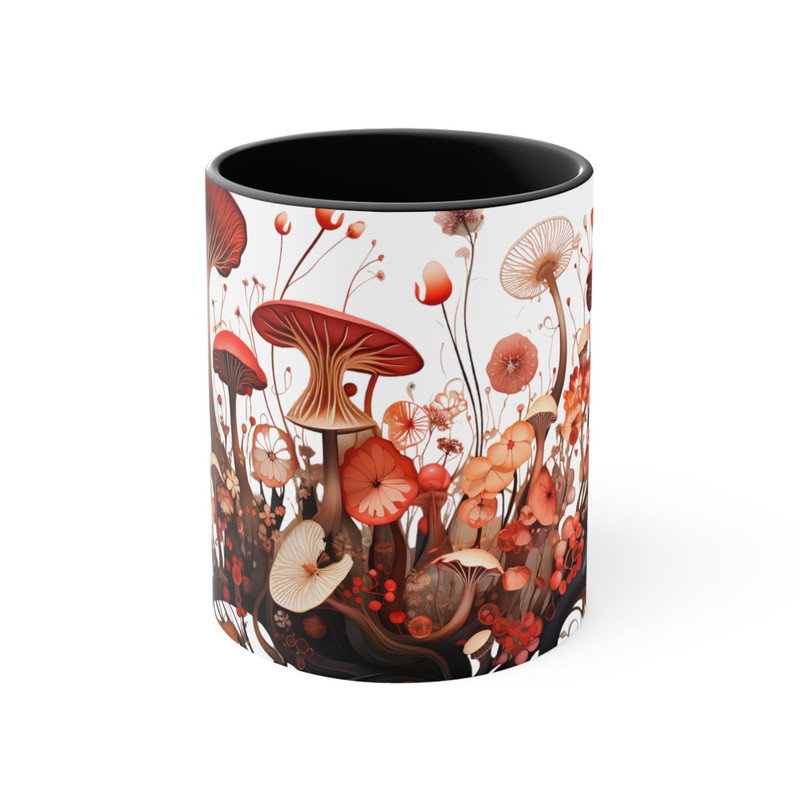 Mushroom Mug Botanical Boho Coffee Mug Botanical Mushroom Gifts Foraging Tea Cup Fungi Magic Tea Mug Cottagecore Mushroom Decor Mushroom Cup 4.jpg