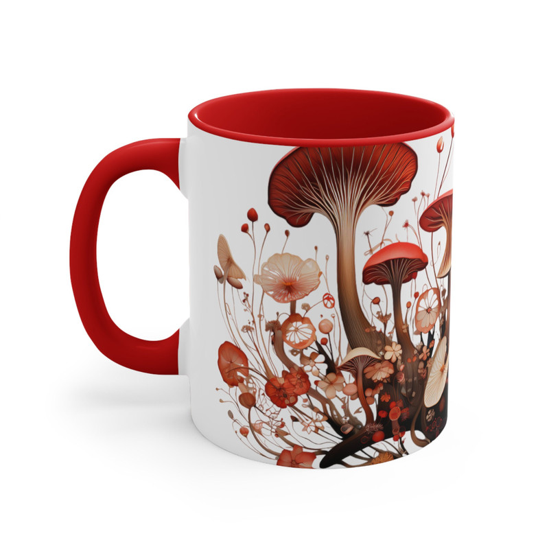 Mushroom Mug Botanical Boho Coffee Mug Botanical Mushroom Gifts Foraging Tea Cup Fungi Magic Tea Mug Cottagecore Mushroom Decor Mushroom Cup 7.jpg