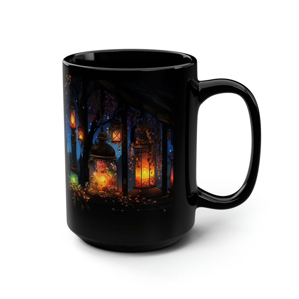 Mystical Aesthetic Mug Witchy Coffee Mug Candle Tea Cup Magical Aesthetic Tea Mug Enchanted Land Coffee Cup Mystical Forest Mug Wiccan Cup 2.jpg
