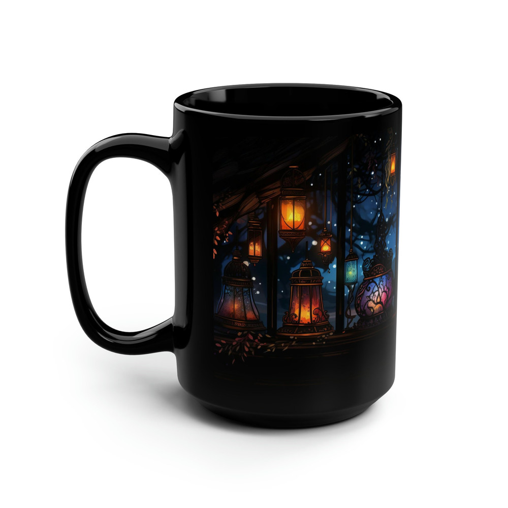 Mystical Aesthetic Mug Witchy Coffee Mug Candle Tea Cup Magical Aesthetic Tea Mug Enchanted Land Coffee Cup Mystical Forest Mug Wiccan Cup 4.jpg