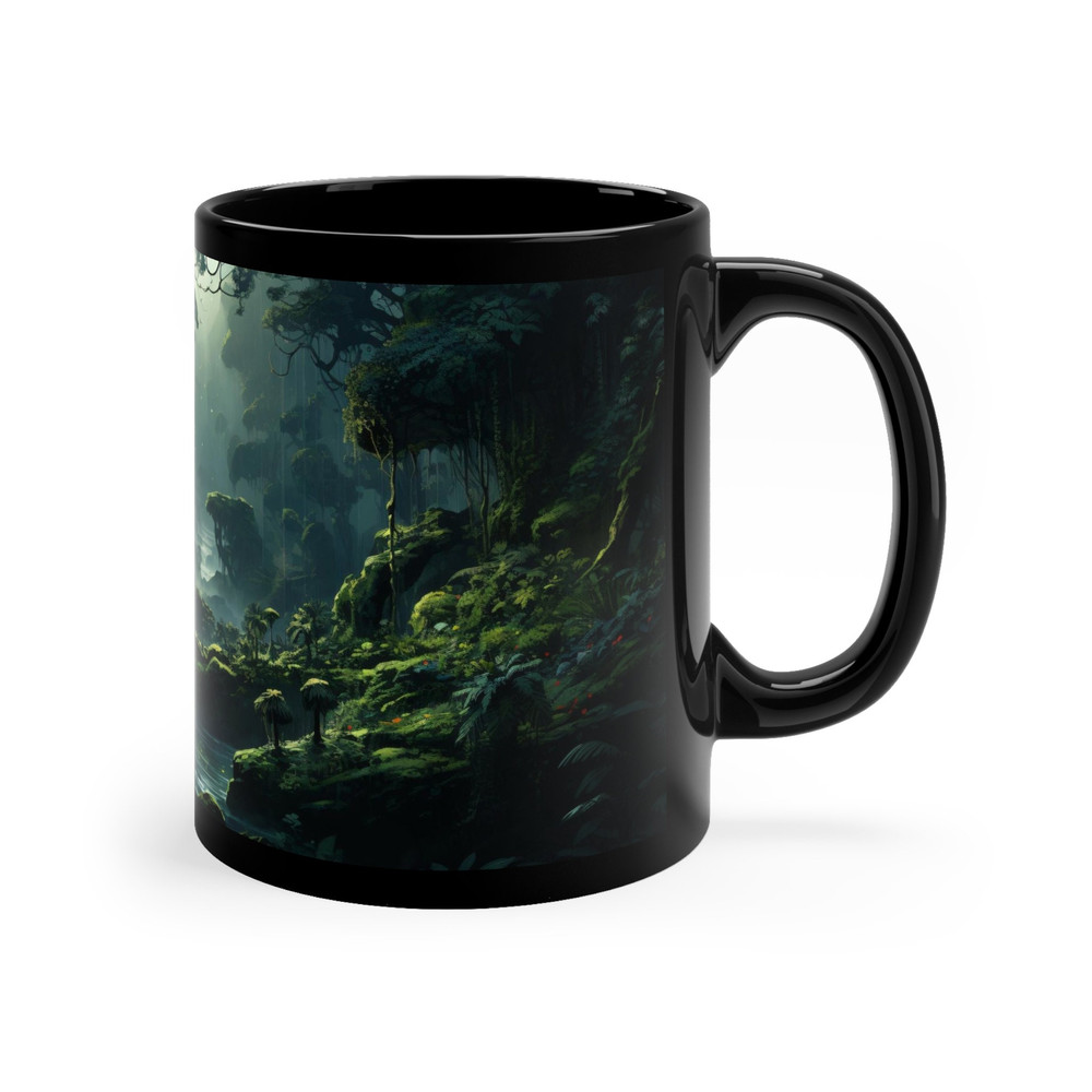 Mythical Forest Mug Enchanted Woodland Coffee Cup Fantasy Nature Drinkware Whimsical Forest Scene Cup Fairy Tale Woods Coffee Mug Fantasy 3.jpg