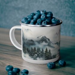 nature landscape camping mug outdoor hiking coffee mug campire woods tea mug ou