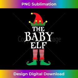 Baby Elf Costume Family Matching Pajama Christmas Party Tank Top - Vibrant Sublimation Digital Download - Spark Your Artistic Genius