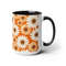 Orange Daisy Mug, Daisies Mug, Daisy Coffee Mug, Daisy Ceramic Mug, Ceramic Mug With Daisies, Cottagecore Daisy Mug, Daisy Mug Gift, Retro 4.jpg