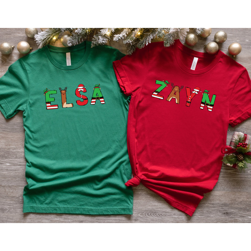 Christmas Shirts With Christmas Letters, Baby Christmas Shirt, Family Shirt, Christmas Custom Shirt, Christmas Santa, Santa Christmas Shirt.jpg