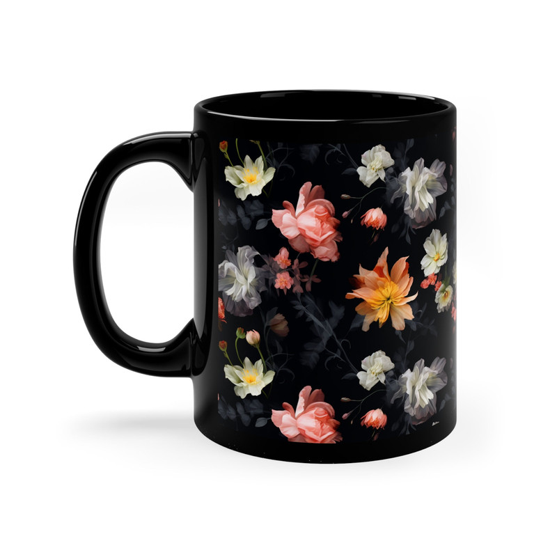 Pastel Floral Coffee Mug Pretty Flowers Mug Beautiful Flower Pattern Tea Cup Floral Coffee Mug Pretty Botanical Tea Cup Wildflowers Mug Gift 3.jpg
